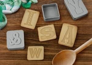 Letterpressed Cookie Cutters