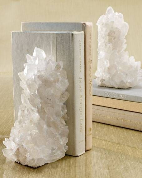 quartz bookends