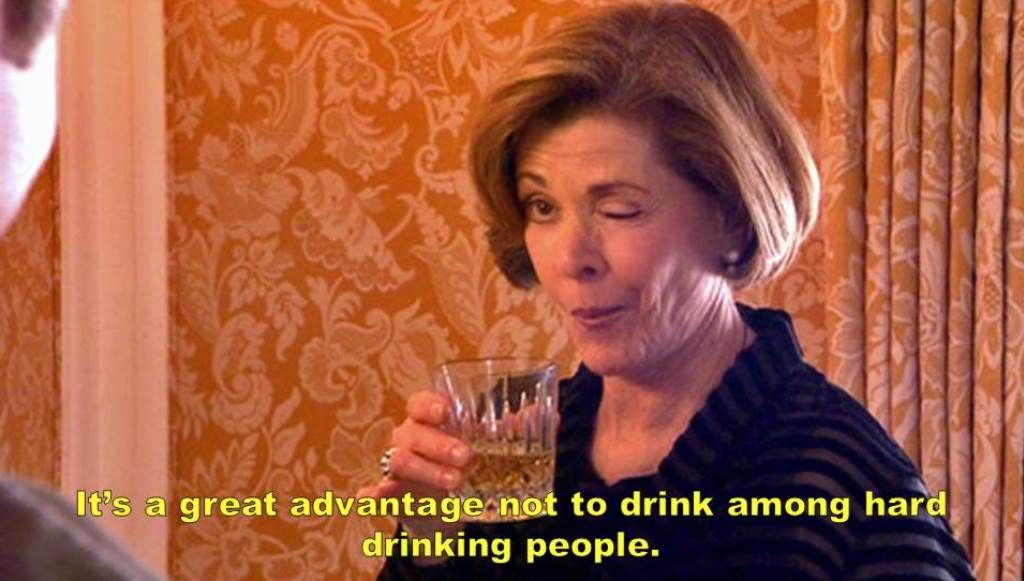 Great Gatsby Arrested Development Mash Up Lucille Drinking