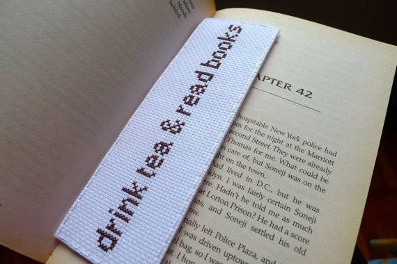 cross stitch book mark