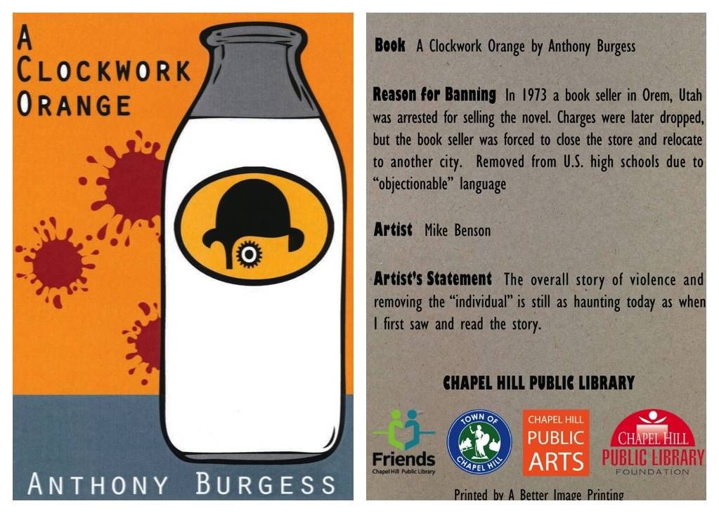 clockwork orange banned books card