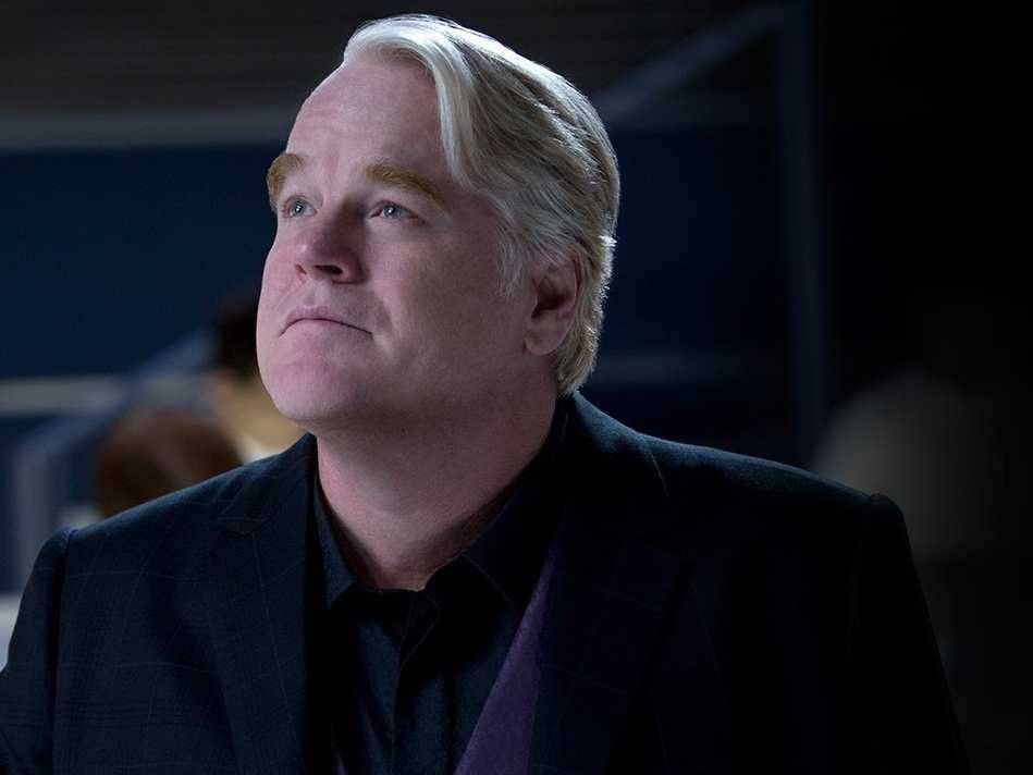 philip seymour hoffman as plutarch heavensbee