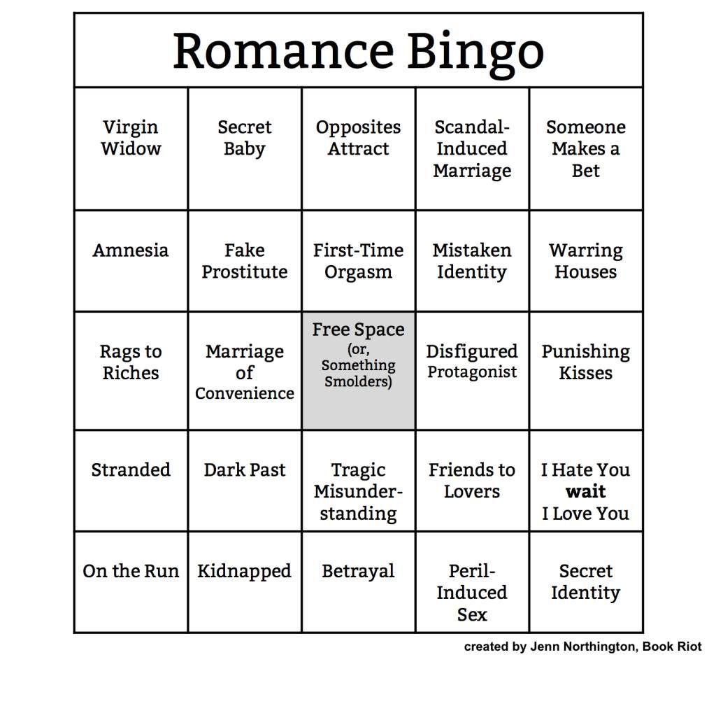 Bingo Card: Romance