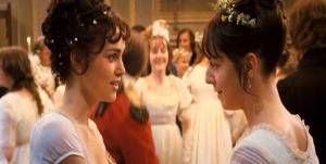 Elizabeth Bennet and Charlotte Lucas dance