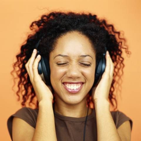 Woman Listening to Music