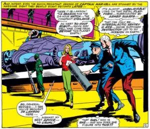 Mar-Vell meets Carol Danvers for the first time