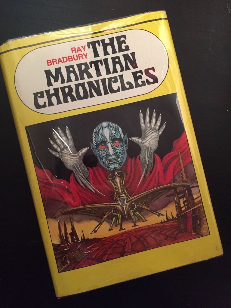 A vintage edition of THE MARTIAN CHRONICLES.