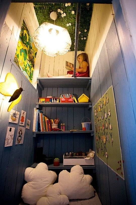 Kids Reading Nook Closet