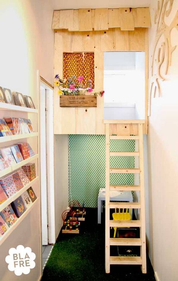 Kids Reading Nook Upstairs Loft