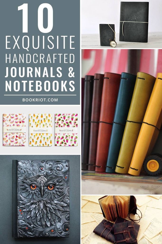 Get creative with these 10 gorgeous journals & notebooks form Etsy artisans!