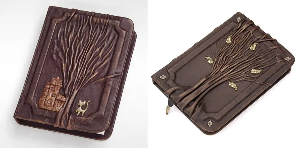 Leather Tree Journal by AVworkshop