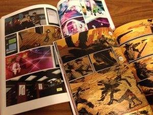 Comparison of interior art for Pretty Deadly vol 1 and Sex Criminals vol 1