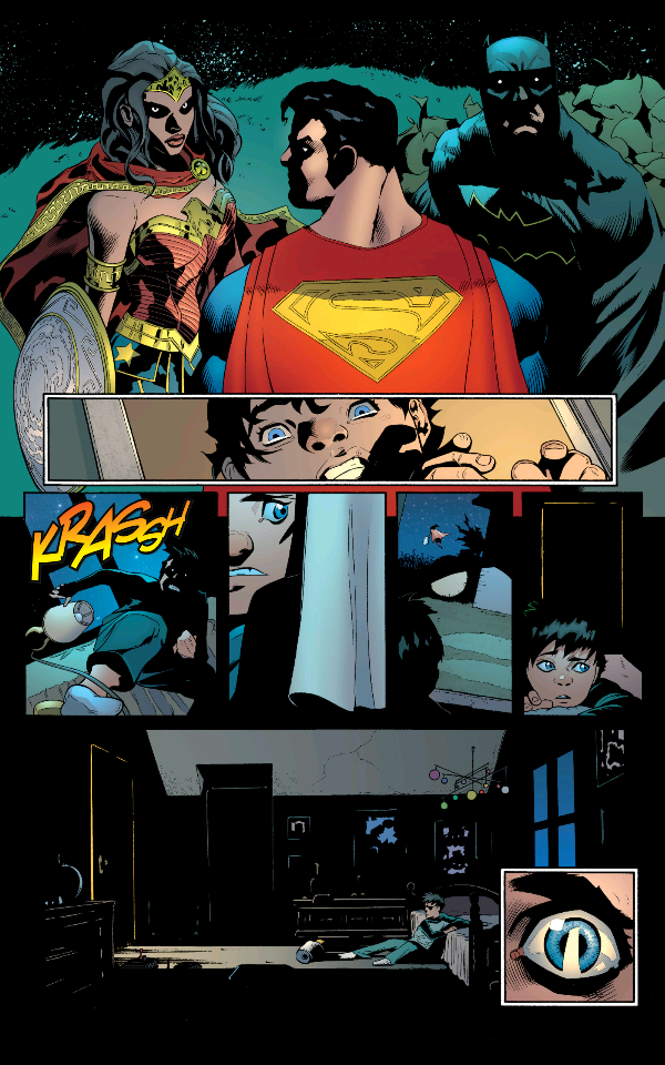 From Superman (2016) #1 by Peter J. Tomasi, Patrick Gleason, Mick Gray, John Kalisz, and Rob Leigh