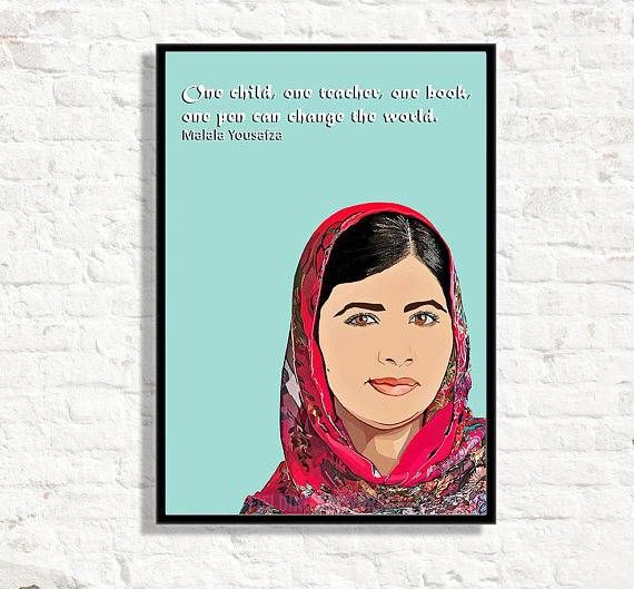 malala quote poster