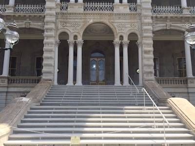 'Iolani-Palace-stairs-Honolulu-Hawai'i