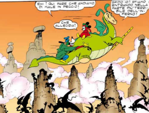 The Reluctant Dragon in Mickey's Inferno