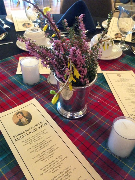 Burns Night table setting idea | Bookriot.com