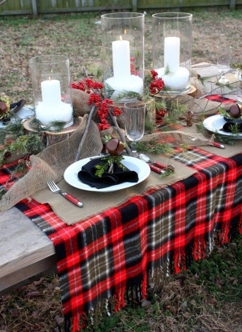 Burns Night table setting au naturelle | Bookriot.com