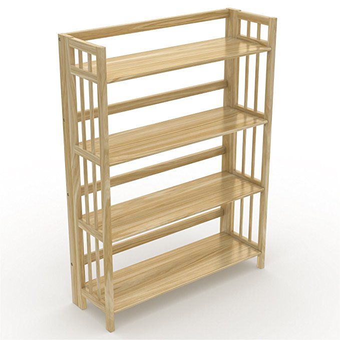 Stoney-Edge No-Assembly Folding Bookcase