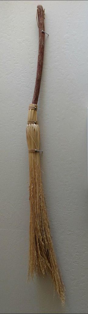 mesquite and wheat handmade broom