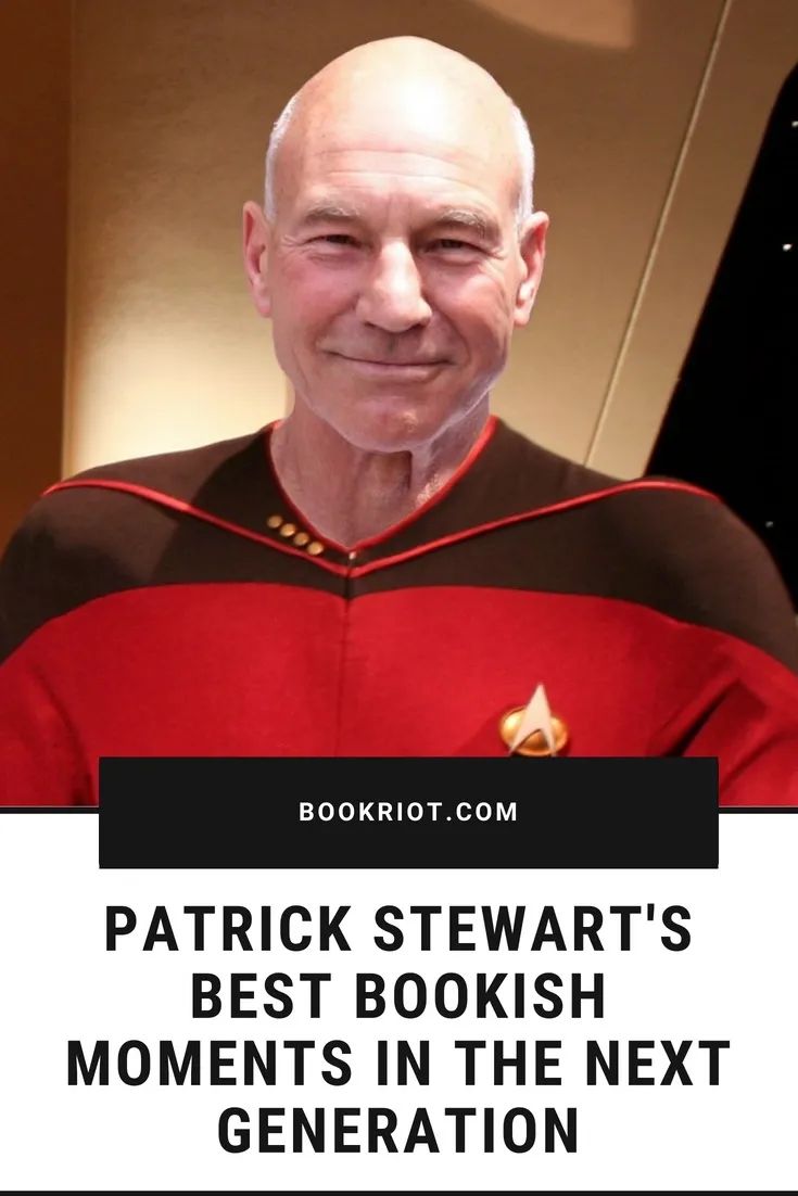 Patrick Stewart's best bookish moments as Picard in STAR TREK THE NEXT GENERATION. Star Trek | Picard | Patrick Stewart | pop culture