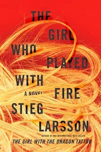 The Girl Who Played with Fire by Stieg Larsson book cover