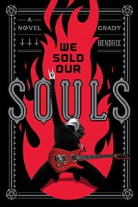 we sold our souls cover (black background with red flame and a red electric guitar at the bottom)