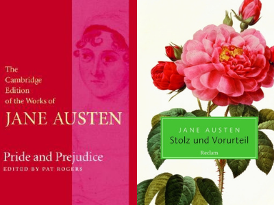 Cambridge University Press and Reclam Verlag Editions from Pride and Prejudice Cover Roundup | bookriot.com