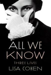 All We Know Lisa Cohen cover