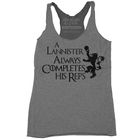 A Lannister Always Completes His Reps Tank