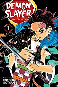 Demon Slayer volume 1 cover - Koyoharu Gotouge