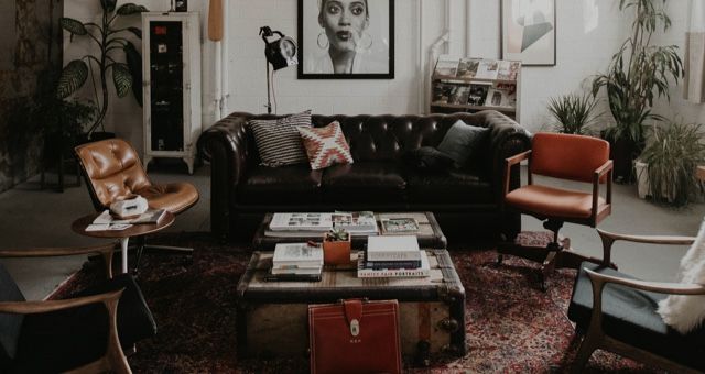 coffee table in living room