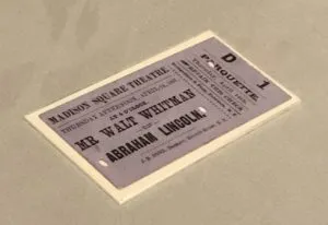 Whitman theatre ticket