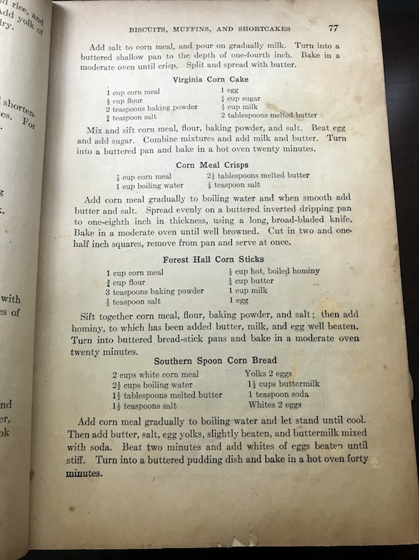 Recipes from Boston Cooking School Cookbook