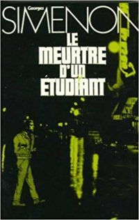 Le meurtre d'un étudiant by Georges Simenon cover