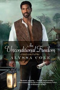 An Unconditional Freedom Book Cover. Black historical romance novel.