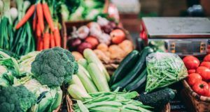 vegetables at a farmers market