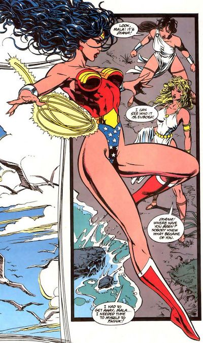 Panel from Wonder Woman comic