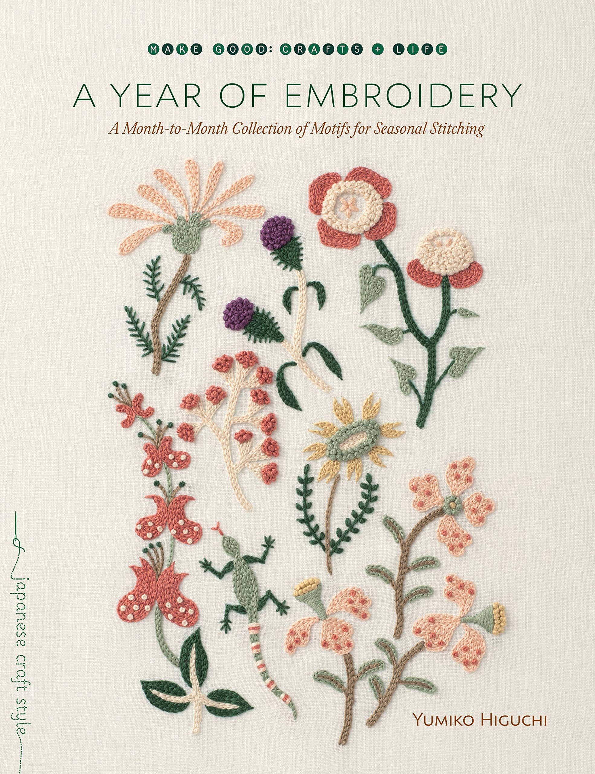 Book cover image of A Year of Embroidery
