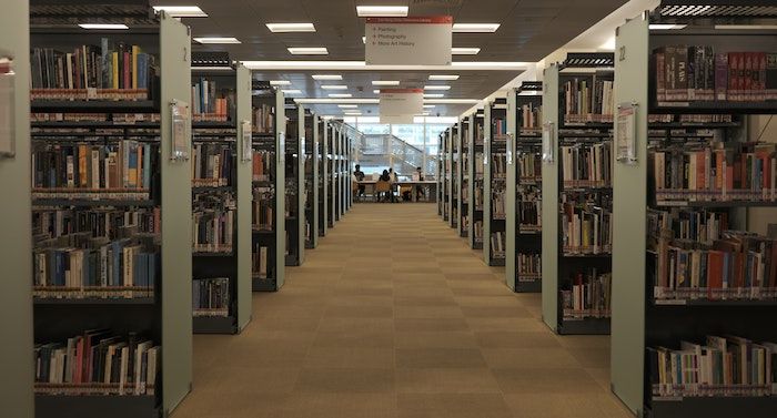 an image of library stacks