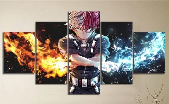 My Hero Academia Canvas Wall Art of Todoroki Shotos Quirk