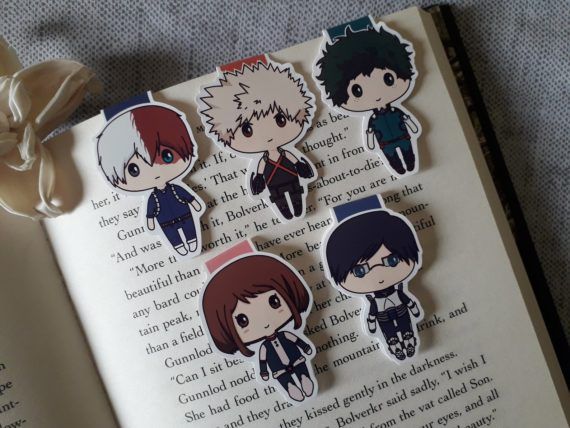 My Hero Academia Character Magnetic Bookmarks