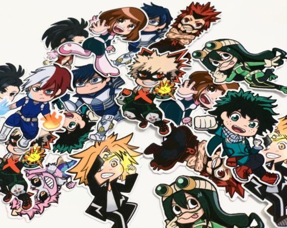 My Hero Academia Character Stickers