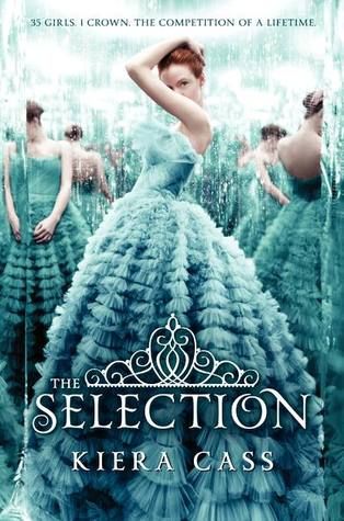 book cover with teens in blue ball gowns