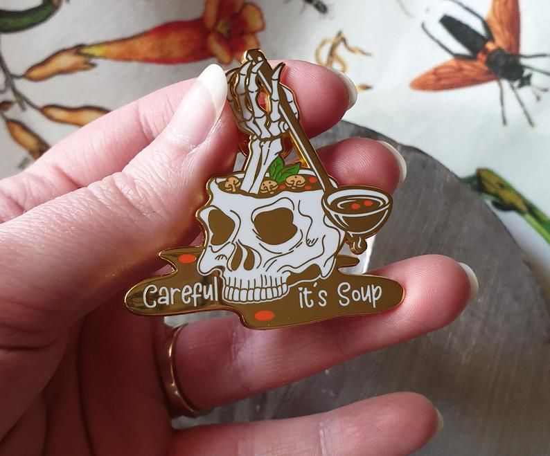 Gideon the Ninth "Careful, It's Soup" pin