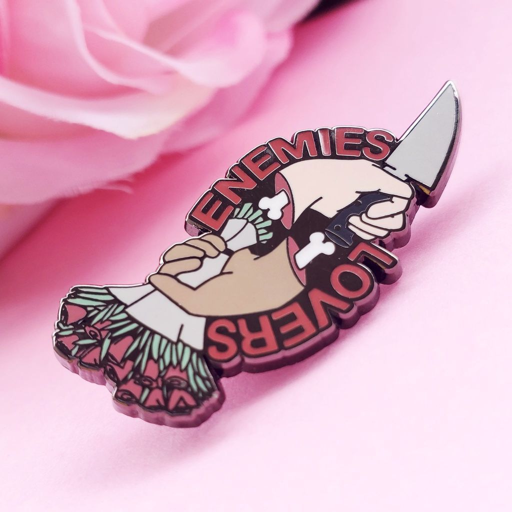 Enemies to Lovers enamel pin