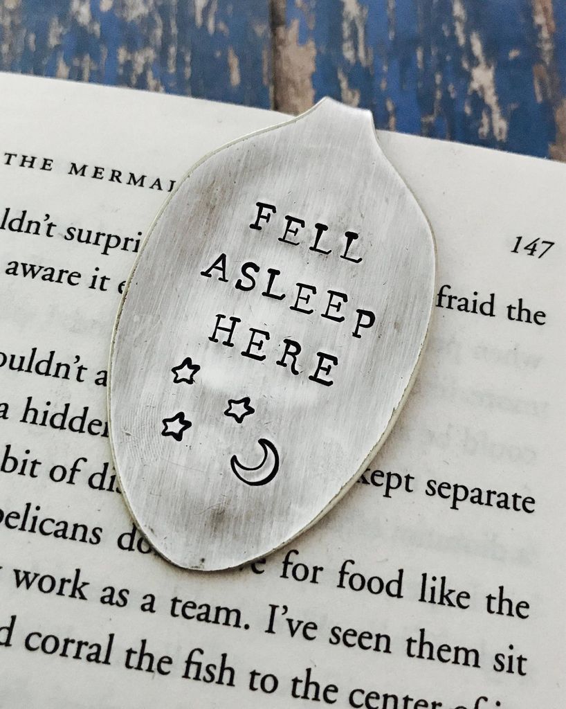 Fell Asleep Here Funny Bookmark