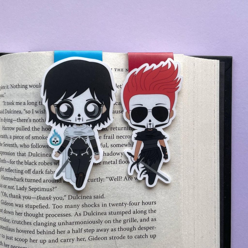 Harrow and Gideon magnetic bookmarks