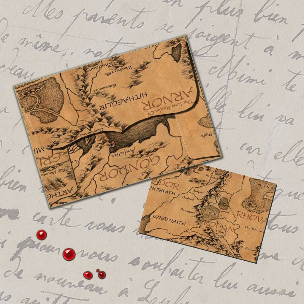 Middle-earth map envelopes