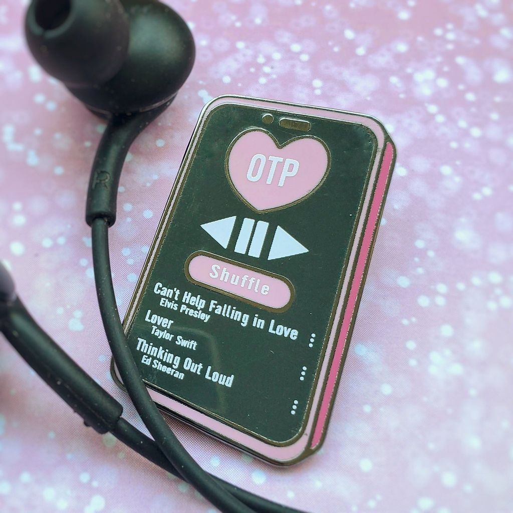 OTP playlist enamel pin